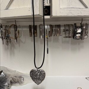 Silver Heart Pendant Necklace